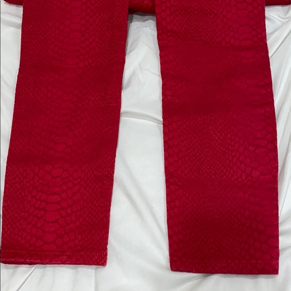 Just Fab Jeans (Hot Pink w Snakeskin Print Design) - Picture 9 of 13